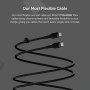 Нови Belkin 2 броя силиконови USB C кабели за зареждане черен и бял телефон Samsung Galaxy MacBook, снимка 5