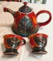 Разкошен Антикварен Рядък Чаен Сервиз hand made DANKO 1990те г., снимка 1