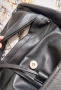 Дамска черна раница - нова, снимка 3