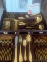 Луксозен комплект прибори за 12 човека* 23/24 карата твърдо златно покритие* 70 броя , снимка 6