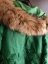 Зелена парка с естествен косъм от лисица , снимка 2