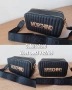 Луксозна Черна чанта/реплика Moschino код IM91J, снимка 1