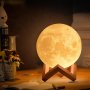 Лампа 3D Moon Light, снимка 1 - Настолни лампи - 39581741