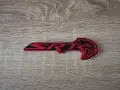 SRT Hellcat червено с черно емблема дясна, снимка 5