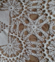  покривка плетена на една кука 95/45см бял, снимка 4