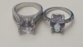 2 броя дизайнерски дамски пръстени SWAROVSKI , снимка 1