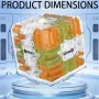 3D лабиринтен куб с топчета пъзел играчка за мозъчна тренировка релакс – многоцветен, снимка 2