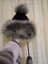 Зимна дамска шапка с изкуствен пух, снимка 9