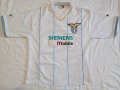 Лацио 2001/02 оригинална гост футболна тениска PUMA рядка фланелка за футбол SS LAZIO