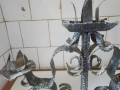 Свещник ковано желязо - четири броя., снимка 8