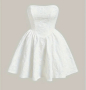 елегантна бяла рокля