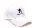 Автомобилна бяла шапка - Пежо (Peugeot), снимка 1 - Шапки - 41060890
