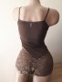 Боди тюл и дантела с боксер, снимка 2