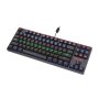Клавиатура Геймърска USB Redragon Daksa K576R-BK Механична 12 мултимедийни клавиша LED rainbow подсв, снимка 3