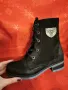 НОВИ черни боти от естествен набук номер 36, снимка 3