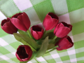 Цветя изк. 3бр Букети композиции - Лалета/Пролет/Орхидеи, снимка 1 - Изкуствени цветя - 36197096