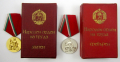 Орден на труда-Златен и сребърен-Комплект в кутии-НРБ-Награда-Соц, снимка 2