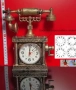 Винтидж телефон часовник, ретро сувенир, снимка 3
