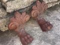 Лъвски крака от лят чугун за вграждане в камина, снимка 4