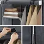 Текстилен гардероб с прахоустойчив капак за дома, снимка 8