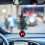 6169 Висяща елхичка за кола коледна украса за автомобил, 11×5 см, снимка 1