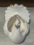 Стара порцеланова кашпа лебед , снимка 6