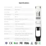Оптичен модул 40GBASE-SR4 QSFP+ 850 нм, съвместим с Arista QSFP-40 г-SR4, снимка 7