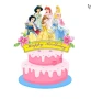 Принцеси Дисни Ариел Рапунцел Белл  Пепеляшка Аврора къси картонени топери топер за торта мъфини, снимка 4