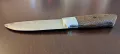 Нож ръчна изработка микарта неръждаема стомана т5мос карбонов пин, снимка 12