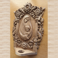 Иконостас Света Дева и младенеца -  Иконостас със Иисус, снимка 5 - Декорация за дома - 11542287