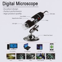 Дигитален микроскоп LED USB с увеличение 1600X, снимка 5 - Друга електроника - 39182596
