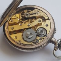 Стар джобен сребърен часовник, снимка 11 - Джобни - 35967767