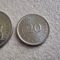 Мавриций. 20 цента. 1/2 , 1 и 10 рупии. 4 бройки. 1991 - 2016 година., снимка 5 - Нумизматика и бонистика - 44667513