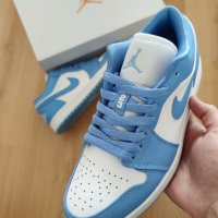 Размер 40 Сини Обувки Nike Air Jordan 1 Low унисекс , снимка 4 - Маратонки - 44236411