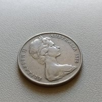 20 цента 1966 Австралия, снимка 2 - Нумизматика и бонистика - 40661359