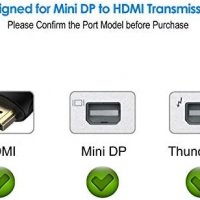 Rankie Mini DisplayPort към HDMI, позлатен Mini DisplayPort (съвместим с Thunderbolt порт) към HDMI , снимка 4 - Кабели и адаптери - 35828299