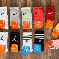 Памучни чорапи Nike Jordan Adidas, снимка 2 - Дамски чорапи - 42308520