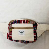 Ръчно изработена чанта за талията  коноп Boho Hippie (1-4), снимка 3 - Чанти - 34718109