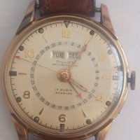 Швейцарски Часовник Dulux triplay - 1960 Ден, месец, дата, снимка 6 - Мъжки - 41020696