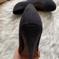 Нови велурени обувки Tamaris, снимка 5 - Дамски обувки на ток - 40072512