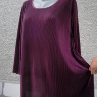 4XL Нова  туника фризе в бордо , снимка 3 - Туники - 34299269