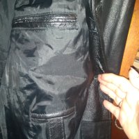 Mанто/палто/ от естествена кожа марка JCC The leather company XL, снимка 3 - Палта - 41490910