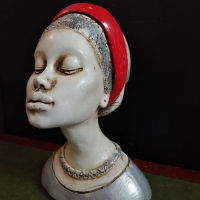 Декоративна статуетка африканка, снимка 2 - Статуетки - 36220154