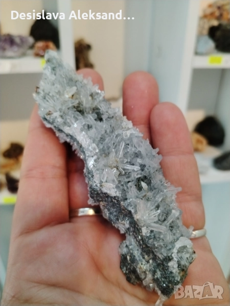 Планински кварц с халкопирит от Мадан , снимка 1