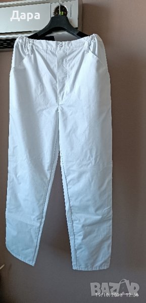 Дамски медицински панталон. Бял. Размер М/  L, снимка 1