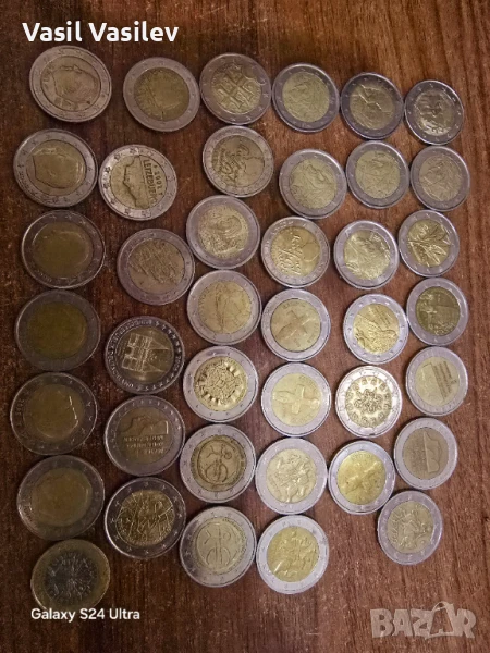 Продавам цял сет от 2-евро Монети., снимка 1