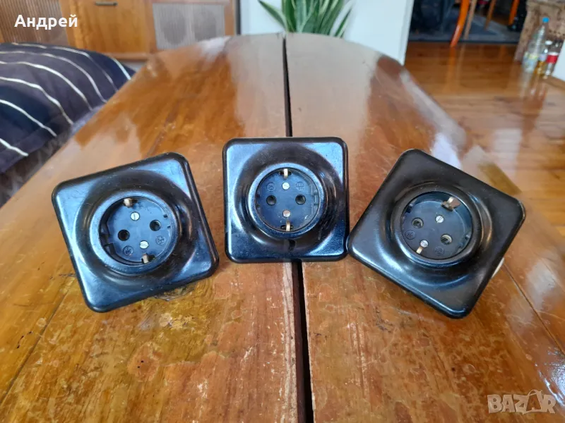 Стар електрически контакт,контакти #21, снимка 1