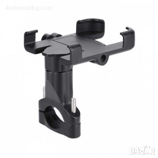 Универсална вело стойка за телефон Automat, Алуминева, Черен, снимка 1