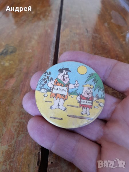 Значка Фред Флийнстоун и Барни, снимка 1