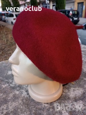 Дамска барета ВераноКлуб Червена Тъмна, снимка 1